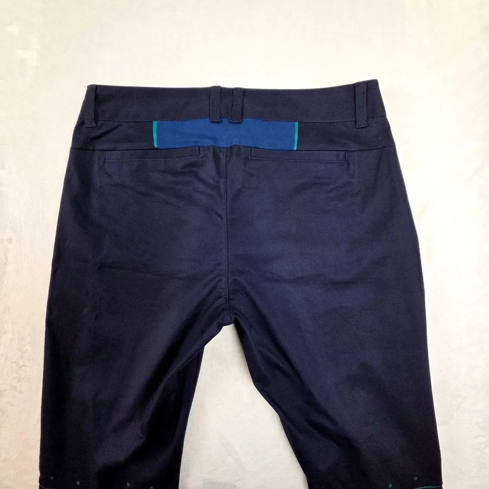 Oakley‎ Man Trousers Men 32 Navy Blue Regular Fit Stretch Chino Pants CA35460